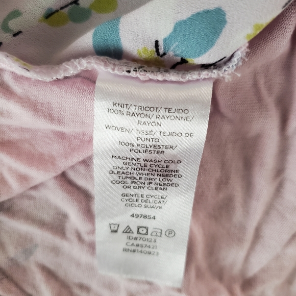 Pink Loft Short-Sleeved Blouse with Floral Pattern - Picture 5 of 5